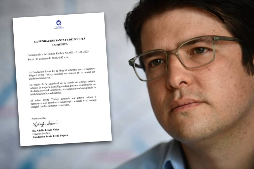 Senador Miguel Uribe muestra signos de mejoría neurológica.
