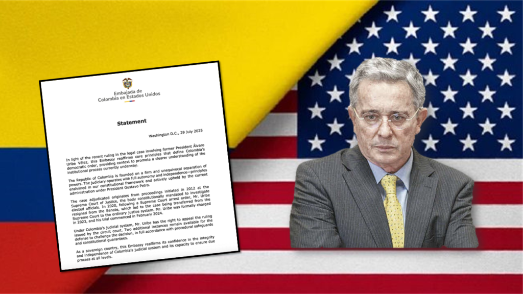 Gobierno responde a críticas de EE. UU. por caso Uribe
