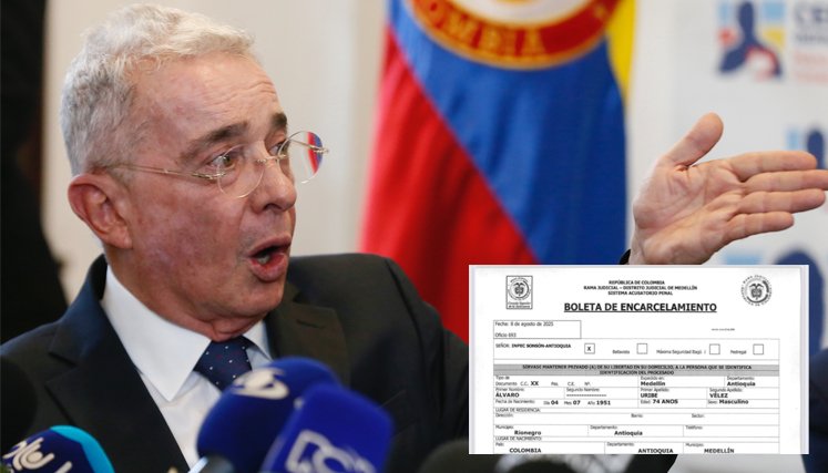 Juzgado de Rionegro emite boleta de encarcelamiento de Álvaro Uribe.
