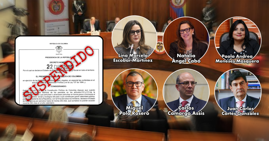 Corte Constitucional suspende declaratoria de Emergencia Económica.