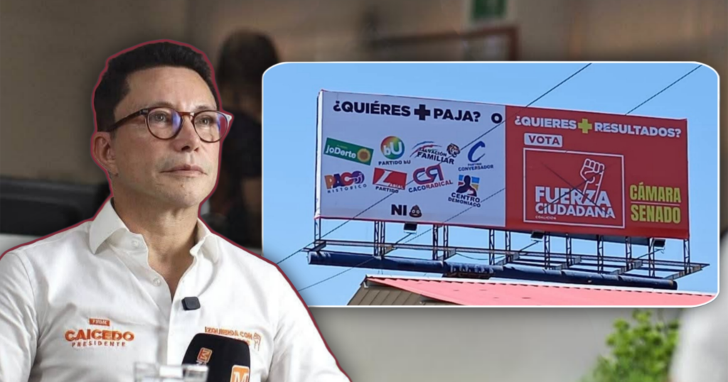 “¿Quiéres + paja?”: Con vallas despectivas, Carlos Caicedo ataca al proyecto político del presidente Petro