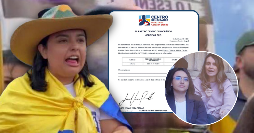 ¿Uribismo manejando los hilos?: Documento confirma que Lideresa del paro contra avalúo catastral es militante del Centro Democrático.