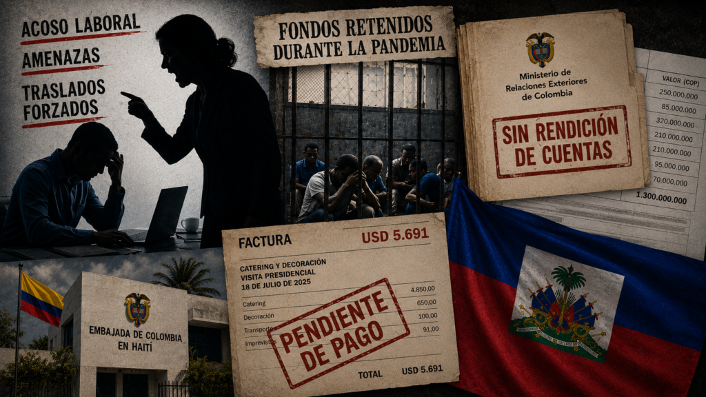 Embajada sin diplomacia: Denuncias de abuso y opacidad financiera enturbian la gestión la embajada de Colombia en Haití